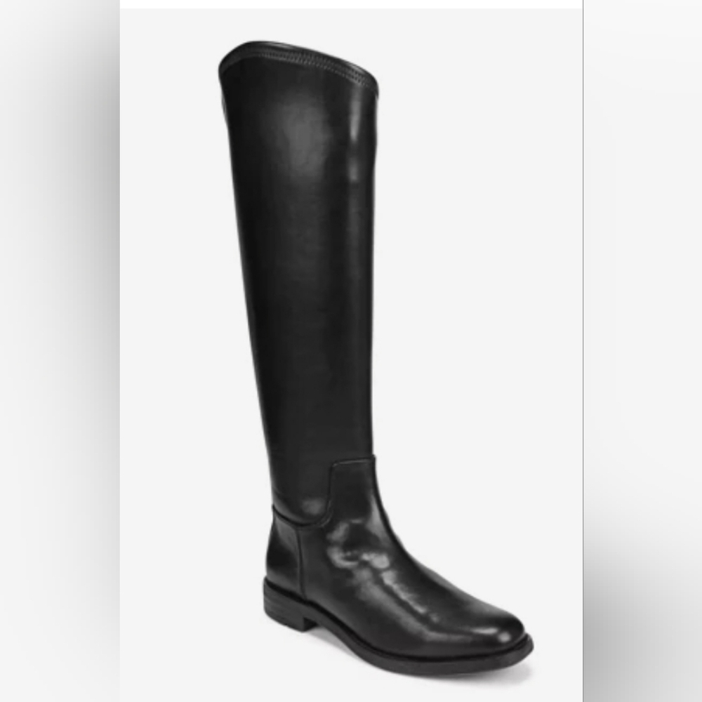 Franco Sarto Marsala Knee High Riiding Boot Black 7 NEW